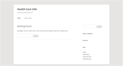 Desktop Screenshot of healthcareusa.info