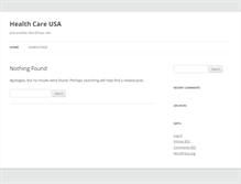 Tablet Screenshot of healthcareusa.info